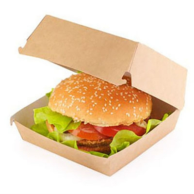 Купить упаковка для гамбургера дхшхв 120х120х70 мм крафт 1/20/240, 20 шт./упак в Москве
