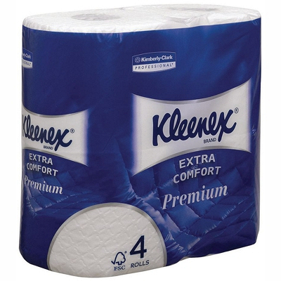 Купить бумага туалетная 4-сл 4 рул/уп kleenex premium extra comfort kimberly-clark 1/6 в Москве