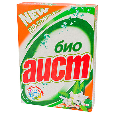 Купить порошок стиральный для ручной стирки 400 г цветок апельсина "аист" в Москве