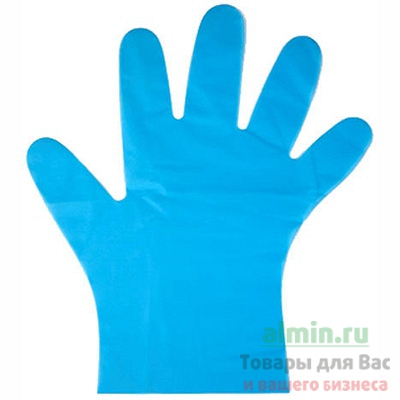 Купить перчатки одноразовые эластомер m 200 шт/уп синие 1/10 в Москве