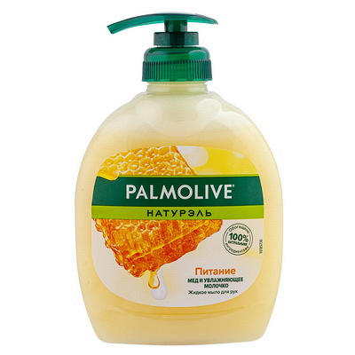Мыло жидкое 300 мл МЕД И МОЛОКО с дозатором "PALMOLIVE" Купить мыло жидкое 300 мл мед и молоко с дозатором "palmolive" в Москве