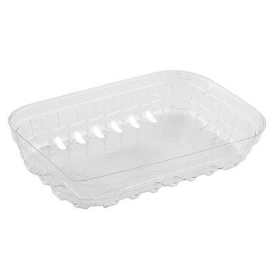 Подложка для фруктов 188х120х110 мм 1100 мл без крышки с перфорацией ПРОЗРАЧНЫЙ "ПРОТЭК", 500 шт./упак Купить подложка для фруктов 188х120х110 мм 1100 мл без крышки с перфорацией прозрачный "протэк", 500 шт./упак в Москве
