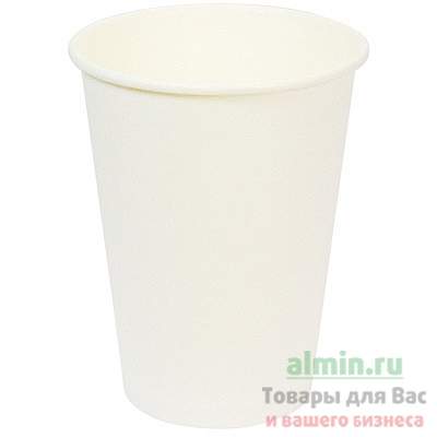 Купить стакан бумажный 400мл d90 мм 1-сл для горячих напитков белый smg 1/50/1000, 50 шт./упак в Москве