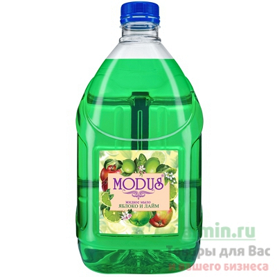 Купить мыло жидкое 4л прозрачное яблоко и лайм modus канистра пэт аквалон 1/4 в Москве