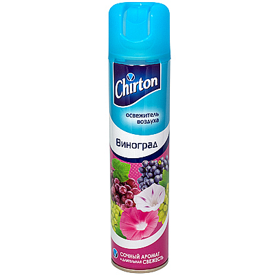 Купить освежитель 300 мл виноград аэрозоль "chirton" в Москве