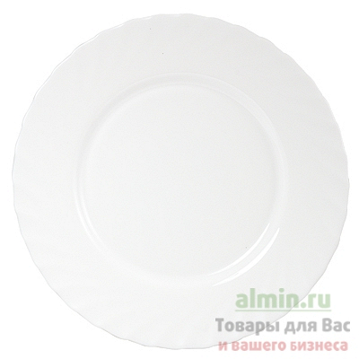 Купить тарелка мелкая d245 мм trianon белая arc 1/6/24 в Москве