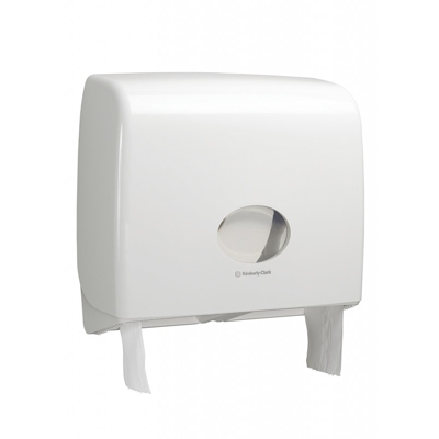 Купить диспенсер для туалетной бумаги дхшхв 446х129х382 мм aquarius пластик белый kimberly-clark 1/1, 1 шт. (артикул производителя 6991) в Москве
