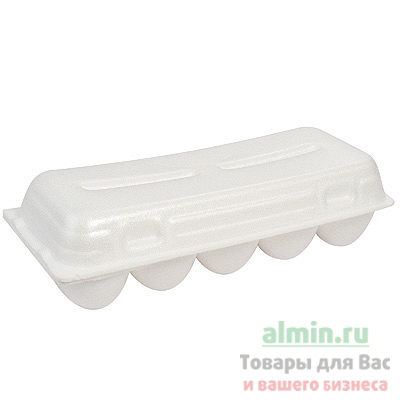 Купить упаковка для яиц дхшхв 240х110х65 мм на 10 штук eps белая 1/120, 120 шт./упак в Москве