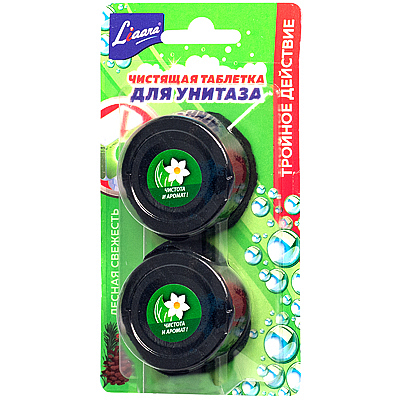 Освежитель WC 2 шт/уп таблетка для бачка LIAARA ЛЕСНАЯ СВЕЖЕСТЬ GD Купить освежитель wc 2 шт/уп таблетка для бачка liaara лесная свежесть gd в Москве