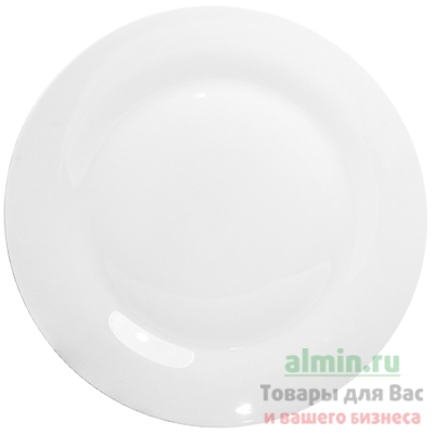 Купить тарелка d270 мм чешский фарфор белая б/у 1/1 в Москве